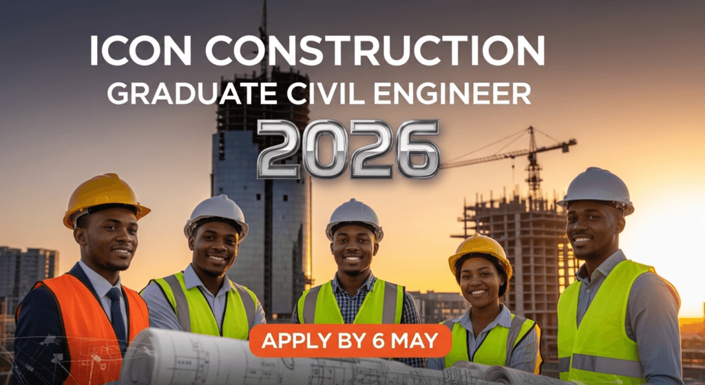 Icon Construction Graduate Civil Engineer 2026 – Apply by 6 May