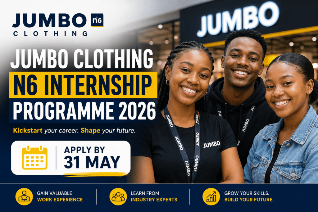 Jumbo Clothing N6 Internship Programme 2026 – Apply by 31 May