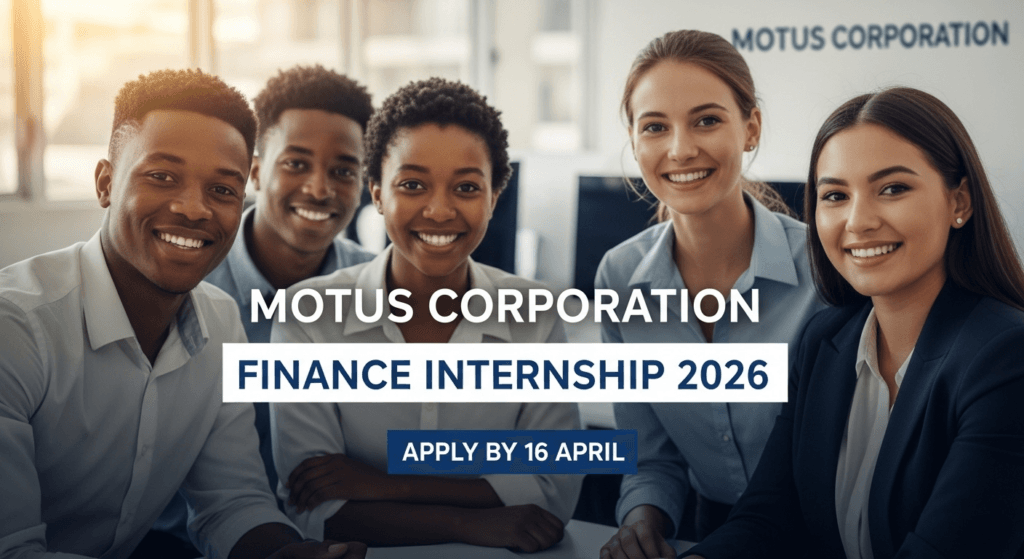 Motus Corporation Finance Internship 2026 – Apply by 16 April