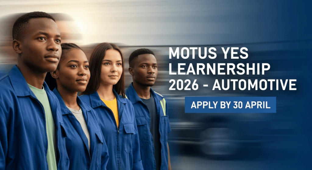 Motus YES Learnership 2026 – Automotive – Apply by 30 April