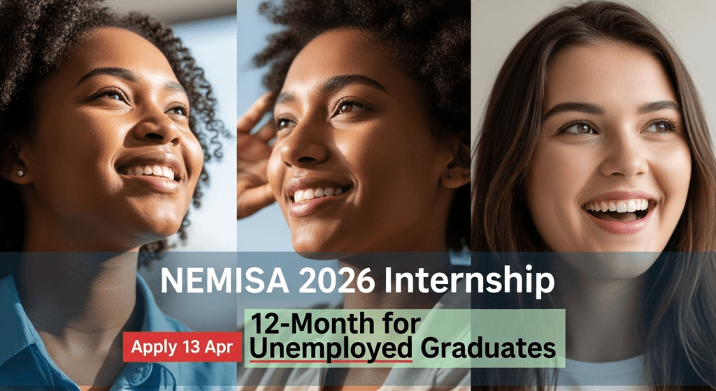NEMISA 2026 Internship – 12‑Month for Unemployed Graduates Apply 13 Apr