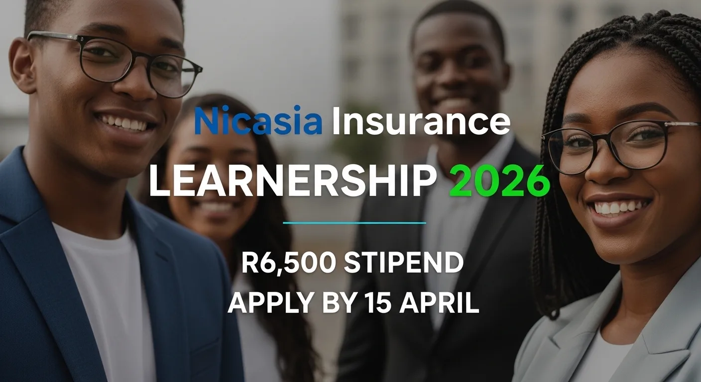 Nicasia Insurance Learnership 2026 – R6,500 Stipend, Apply by 15 April