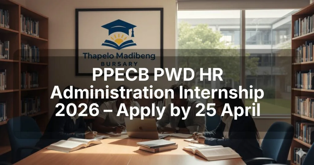 PPECB PWD HR Administration Internship 2026 – Apply by 25 April