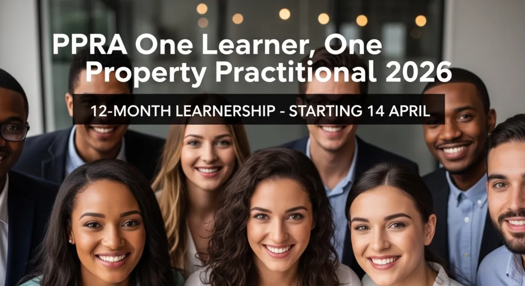 PPRA One Learner, One Property Practitioner 2026 – 12‑Month Learnership, 14 Apr