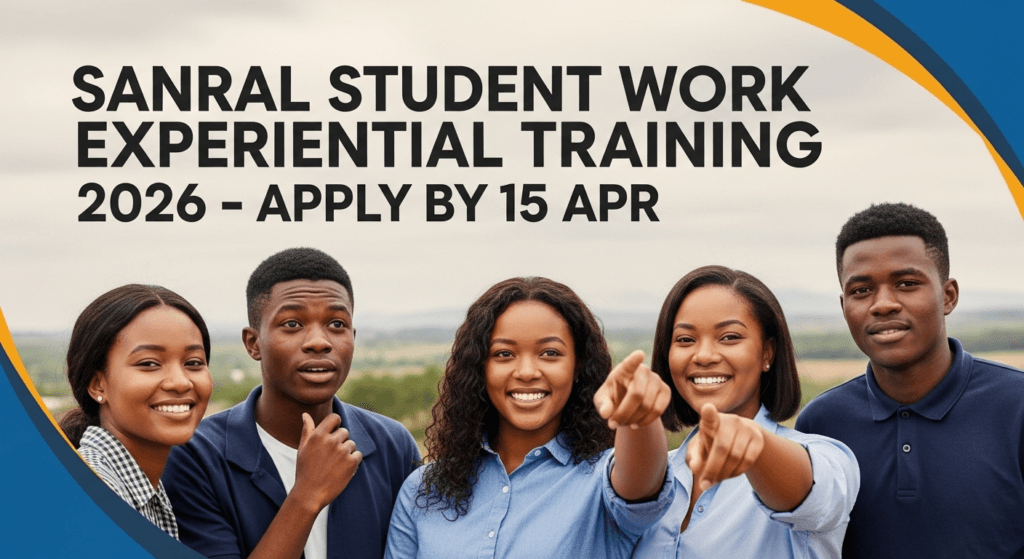 SANRAL Student Work Experiential Training 2026 – Apply by 15 Apr