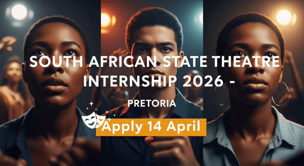 South African State Theatre Internship 2026 – Pretoria, Apply 14 April