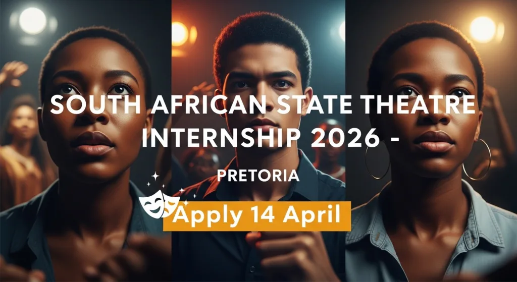 South African State Theatre Internship 2026 – Pretoria, Apply 14 April