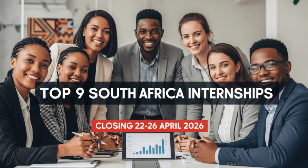 Top 9 South African Internships Closing 22-26 April 2026