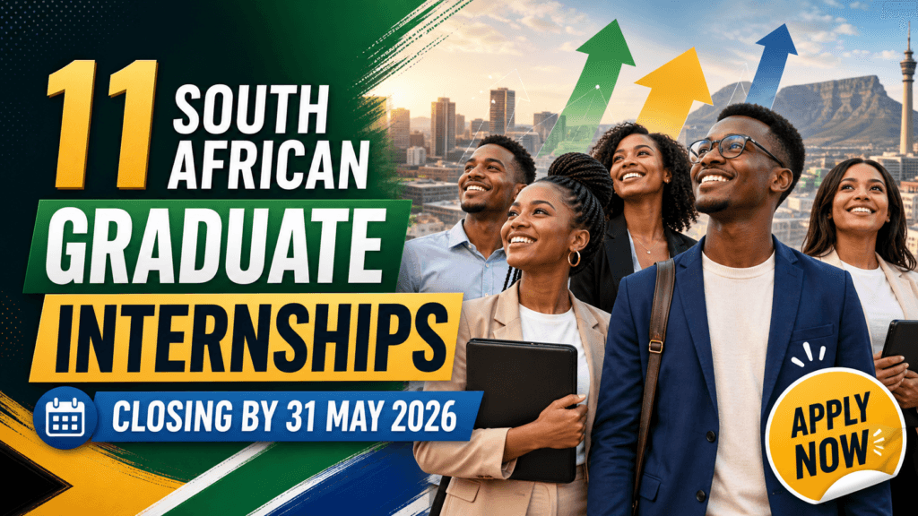 11 South African Graduate Internships Closing by 31 May 2026