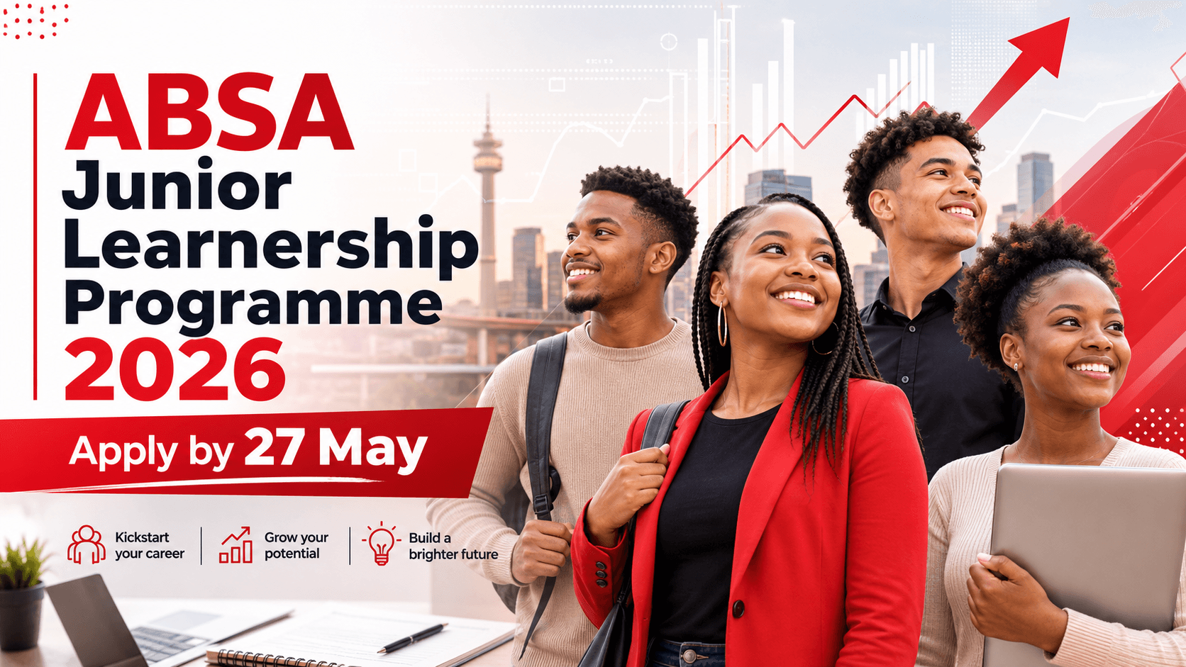 ABSA Junior Learnership Programme 2026 – apply by 27 May