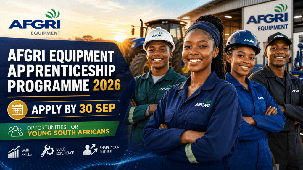 AFGRI Equipment Apprenticeship Programme 2026 – Apply by 30 Sep