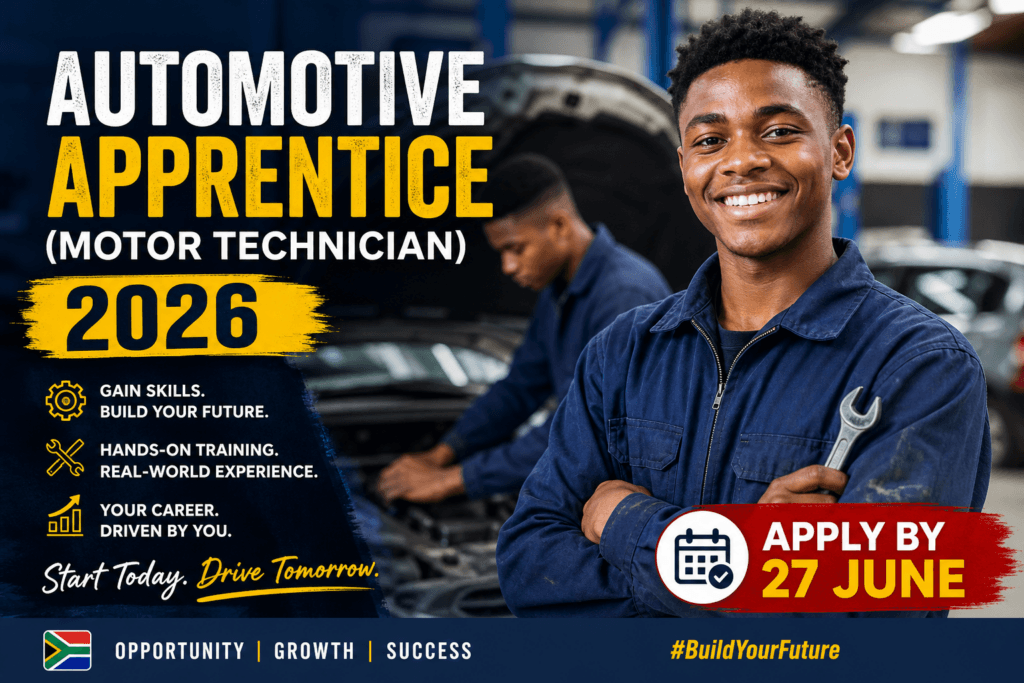 Automotive Apprentice (Motor Technician) 2026 – Apply by 27 June