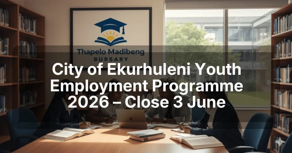 City of Ekurhuleni Youth Employment Programme 2026 – Close 3 June