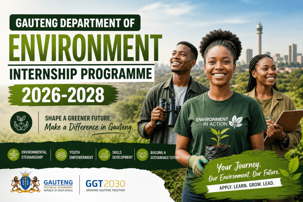 Gauteng Department of Environment Internship Programme 2026-2028