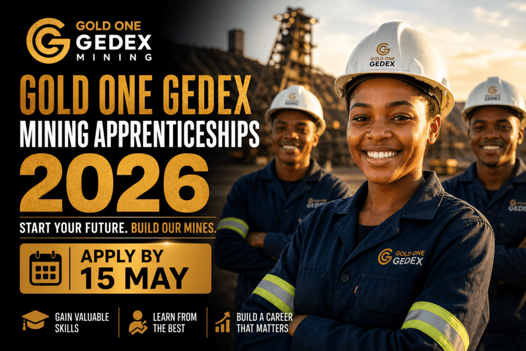 Gold One Gedex Mining Apprenticeships 2026 – Apply by 15 May