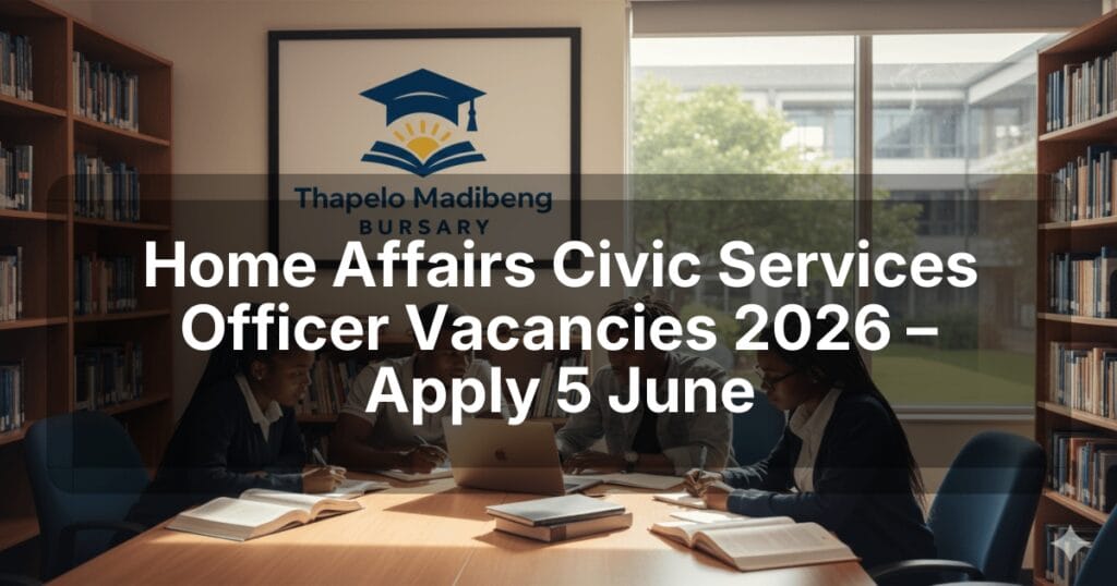 Home Affairs Civic Services Officer Vacancies 2026 – Apply 5 June