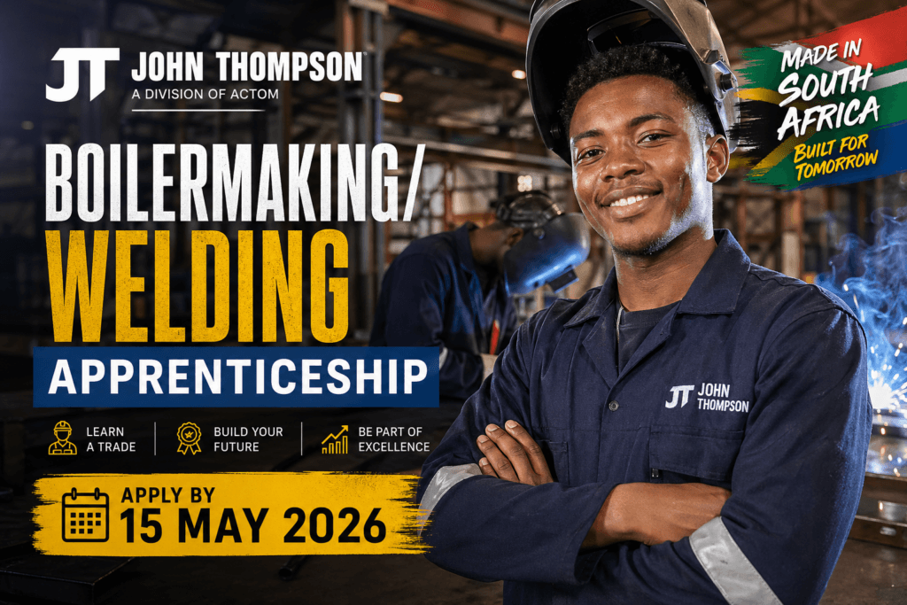 John Thompson Boilermaking/Welding Apprenticeship – Apply by 15 May 2026