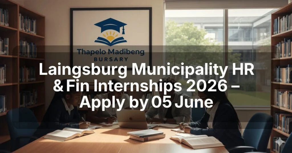 Laingsburg Municipality HR & Fin Internships 2026 – Apply by 05 June