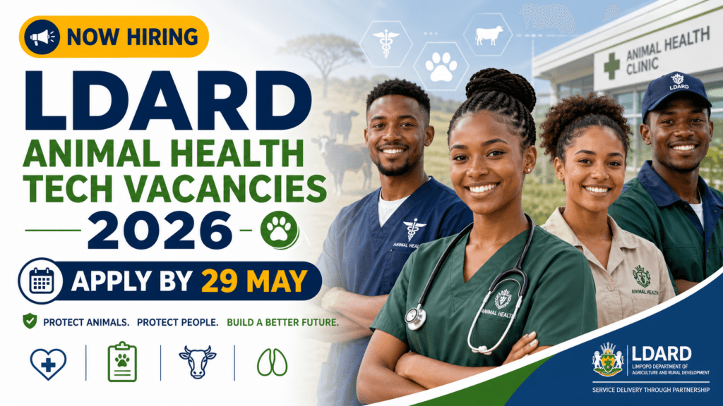 LDARD Animal Health Tech Vacancies 2026 – Apply by 29 May