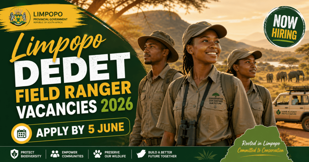 Limpopo DEDET Field Ranger Vacancies 2026 – Apply by 5 June