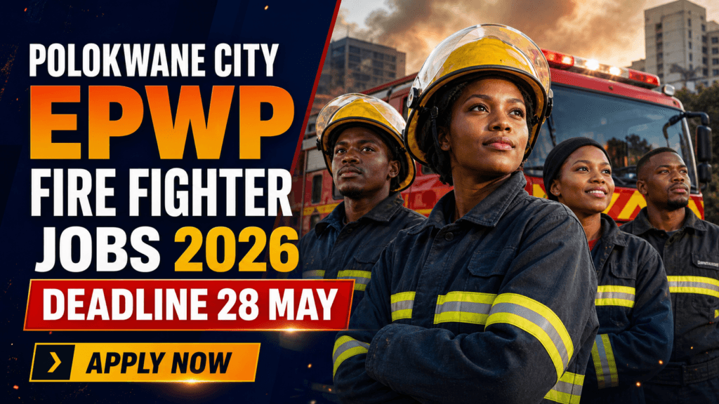 Polokwane City EPWP Fire Fighter Jobs 2026 – Deadline 28 May