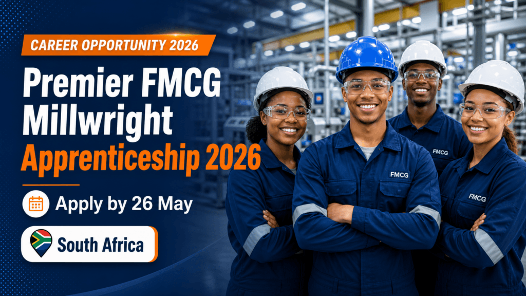 Premier FMCG Millwright Apprenticeship 2026 – Apply by 26 May