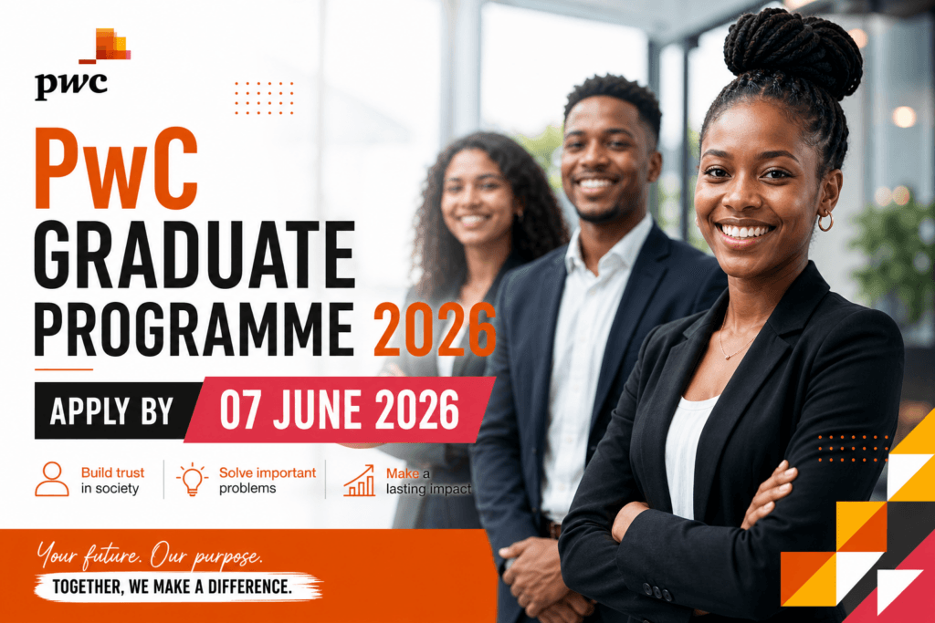 PwC Graduate Programme 2026 – Apply by 07 June 2026
