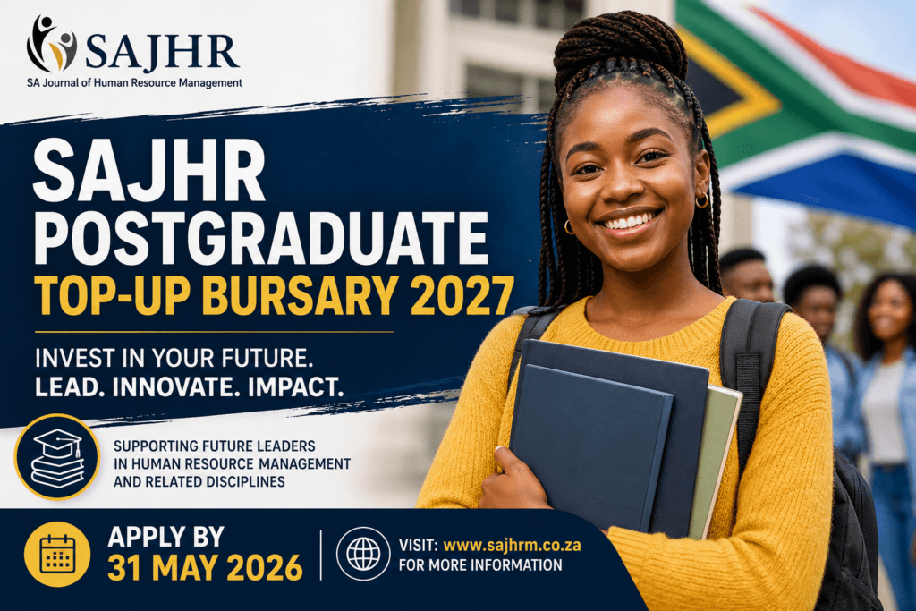 SAJHR Postgraduate Top‑Up Bursary 2027 – Apply by 31 May 2026
