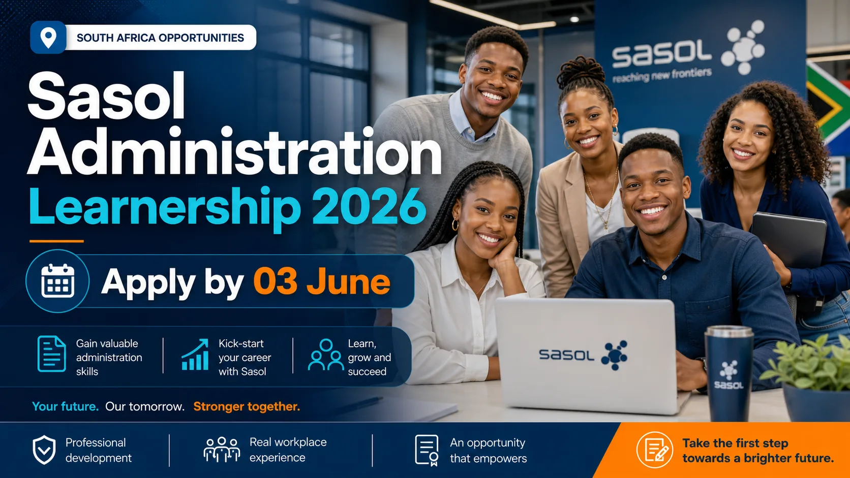 Sasol Administration Learnership 2026 – Apply by 03 June