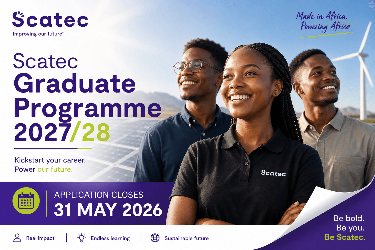 Scatec Graduate Programme 2027/28 – Application closes 31 May 2026