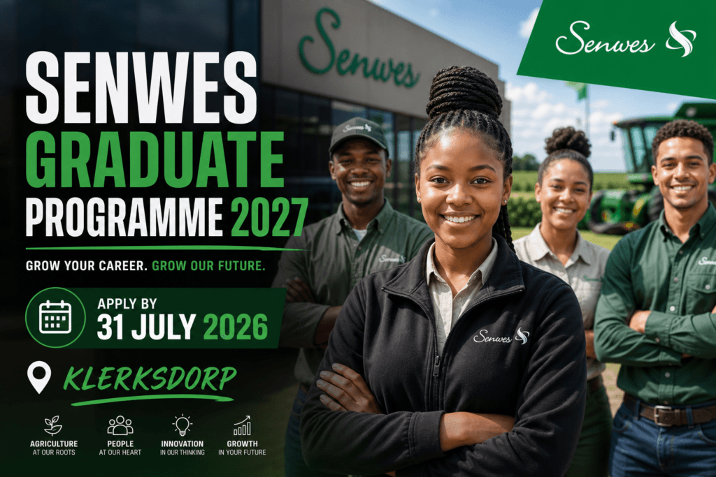 Senwes Graduate Programme 2027 – Apply by 31 July 2026, Klerksdorp
