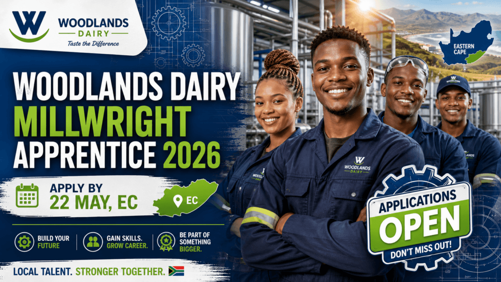 Woodlands Dairy Millwright Apprentice 2026 – Apply by 22 May, EC