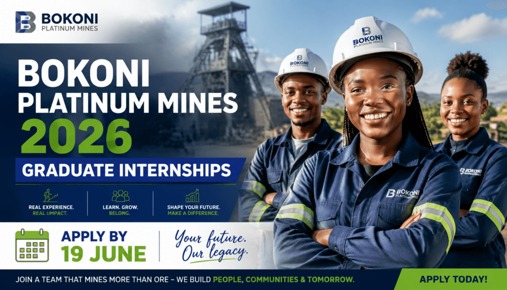 Bokoni Platinum Mines 2026 Graduate Internships - Apply by 19 June