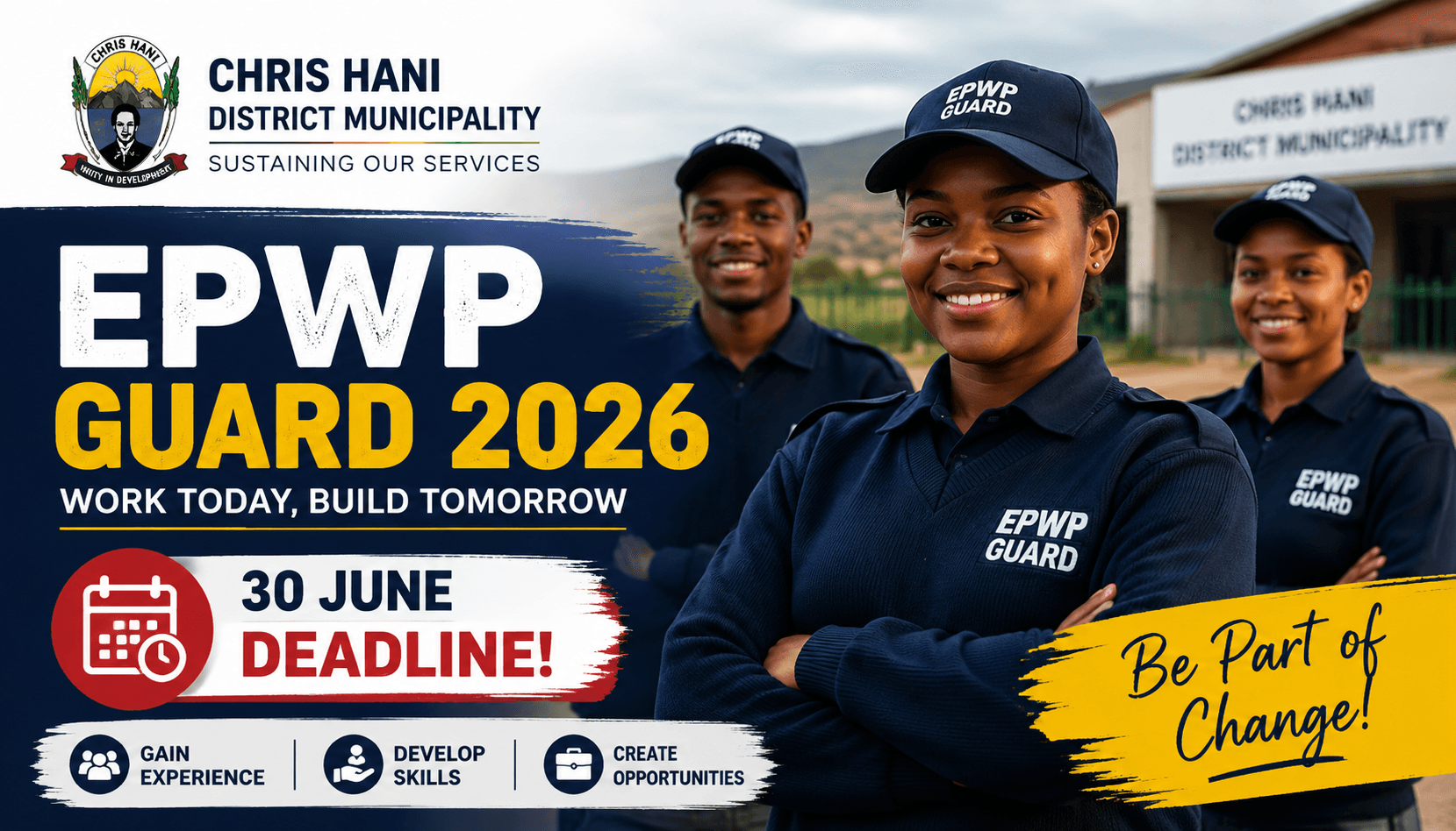 Chris Hani District Municipality EPWP Guard 2026 – 30 June deadline