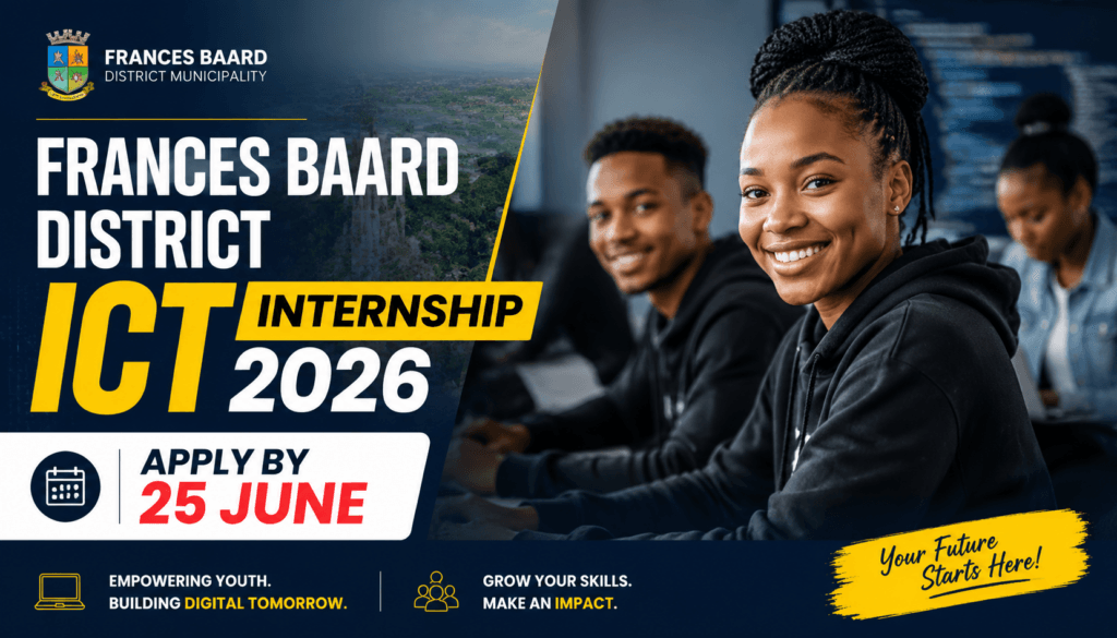 Frances Baard District ICT Internship 2026 – Apply by 25 June