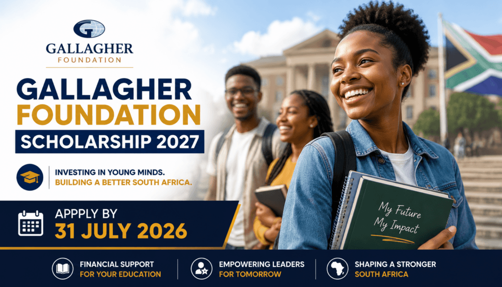 Gallagher Foundation Scholarship 2027 – Apply by 31 July 2026