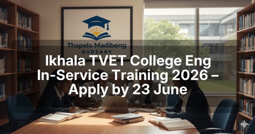 Ikhala TVET College Eng In-Service Training 2026 – Apply by 23 June