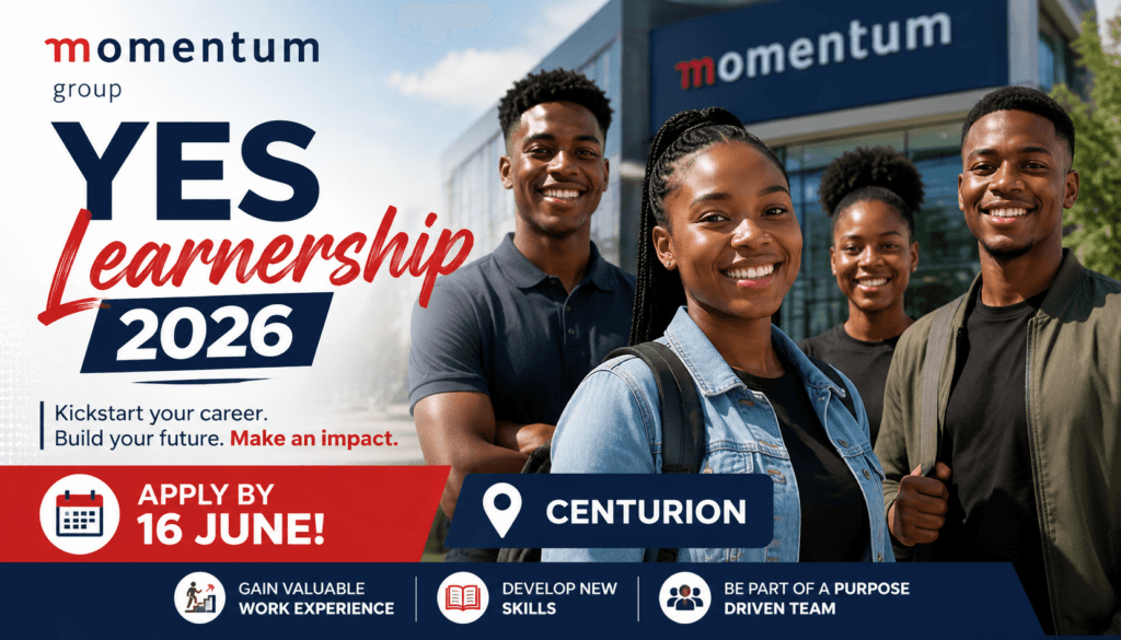 Momentum Group YES Learnership 2026 - Apply by 16 June (Centurion)