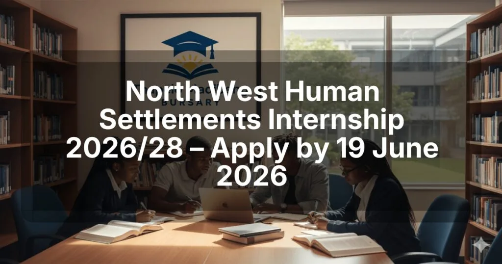 North West Human Settlements Internship 2026/28 – Apply by 19 June 2026