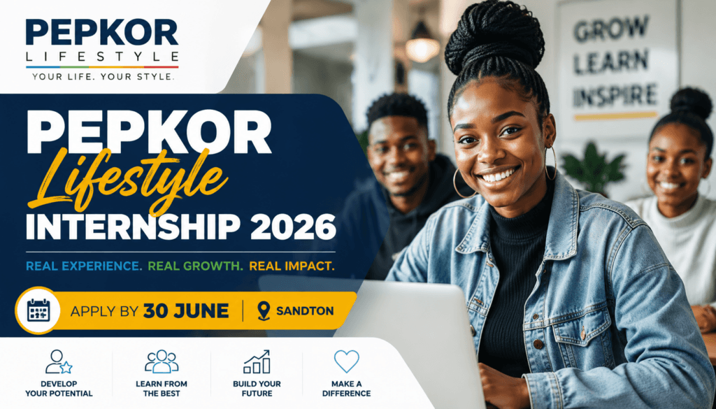 Pepkor Lifestyle Internship 2026 – Apply by 30 June, Sandton