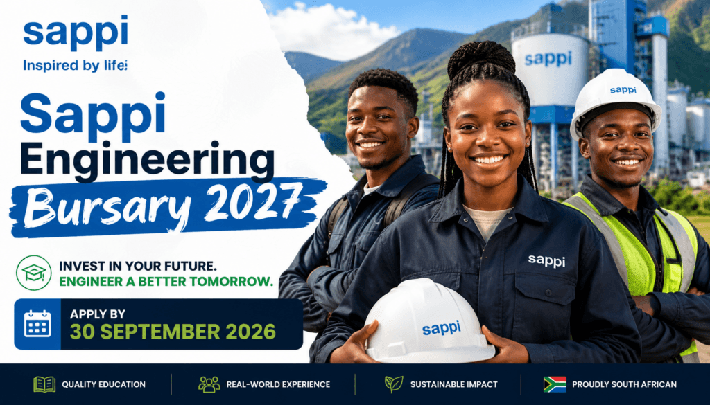 Sappi Engineering Bursary 2027 – Apply by 30 September 2026