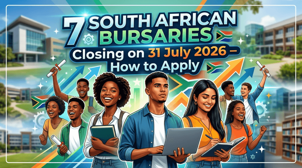 7 South African Bursaries Closing on 31 July 2026 – How to Apply