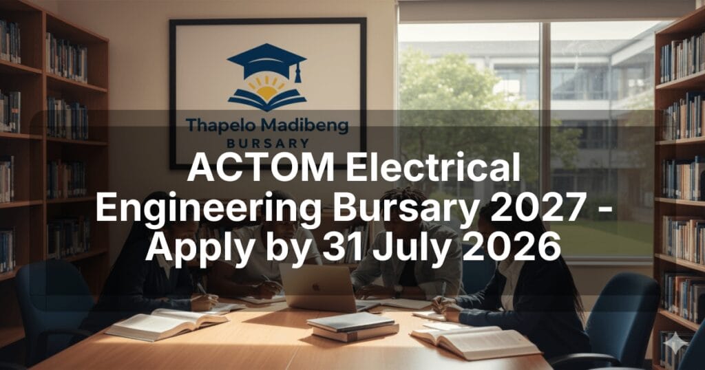 ACTOM Electrical Engineering Bursary 2027 - Apply by 31 July 2026
