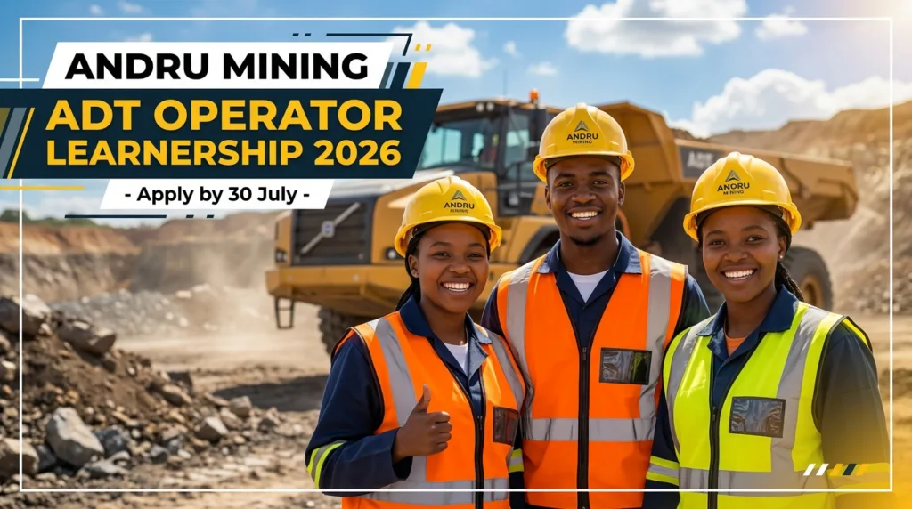 Andru Mining ADT Operator Learnership 2026 - Apply by 30 July