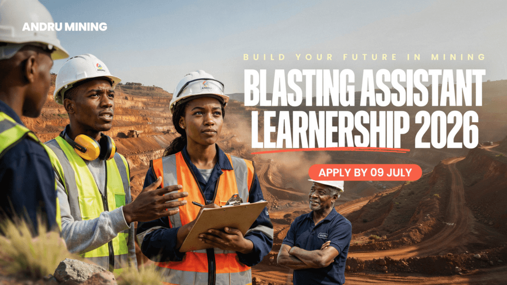 Andru Mining Blasting Assistant Learnership 2026 – Apply by 09 July