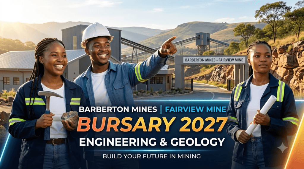 Barberton Mines Fairview Mine Bursary 2027 – Engineering & Geology
