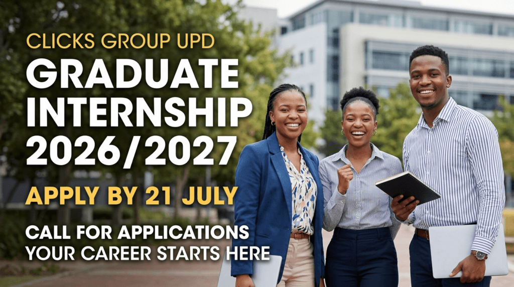 Clicks Group UPD Graduate Internship 2026/2027 – Apply by 21 July