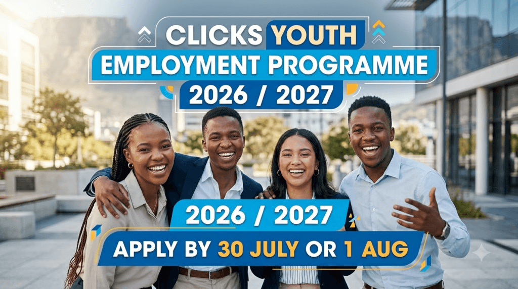 Clicks Youth Employment Programme 2026/2027 – Apply by 30 July or 1 Aug