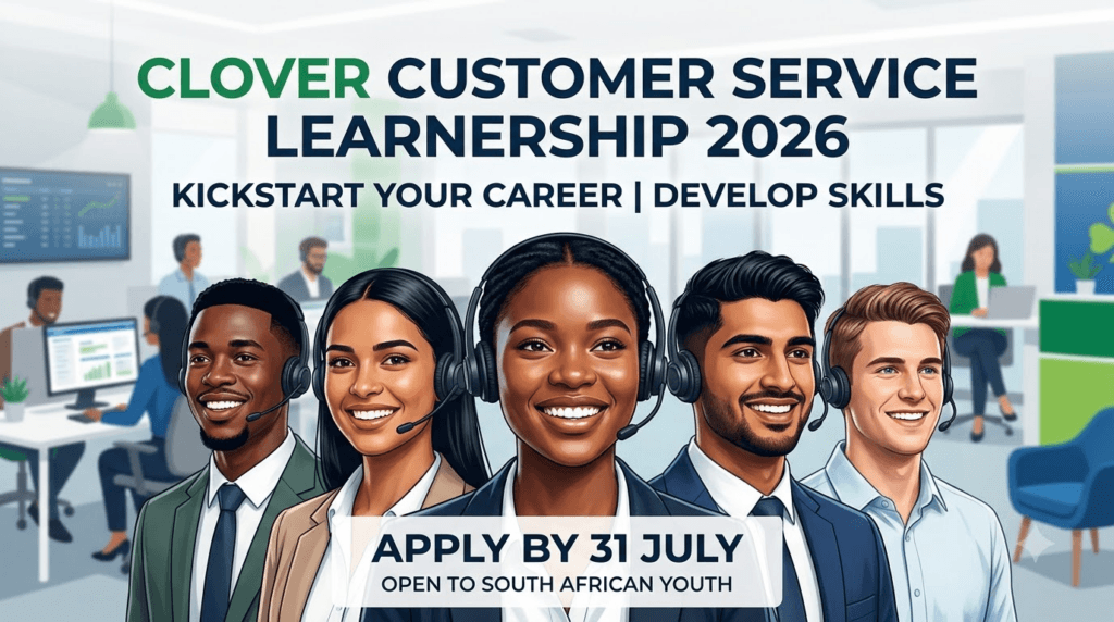Clover Customer Service Learnership 2026 – Apply by 31 July