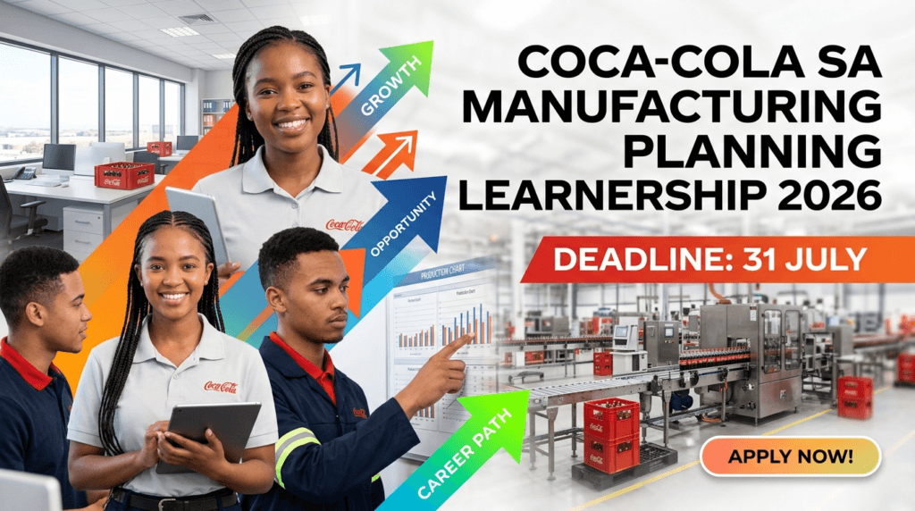 Coca-Cola SA Manufacturing Planning Learnership 2026–Deadline 31 July